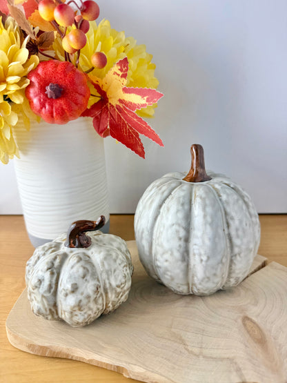 Glazed Pumpkin Ornaments - 2 sizes