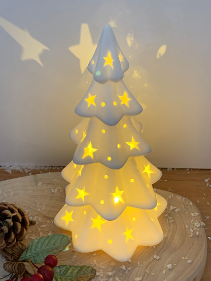 LED Christmas Tree with cutout stars