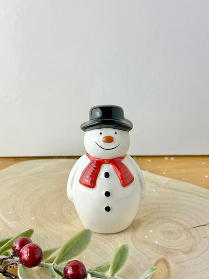 Snowman ceramic statue - 2 sizes