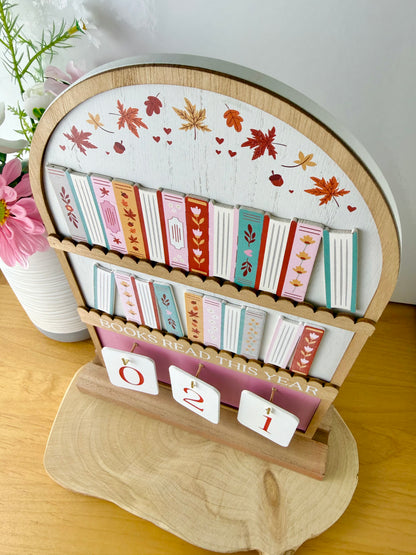 Cosy Chapter Wooden Plaque - How many books have your read this year