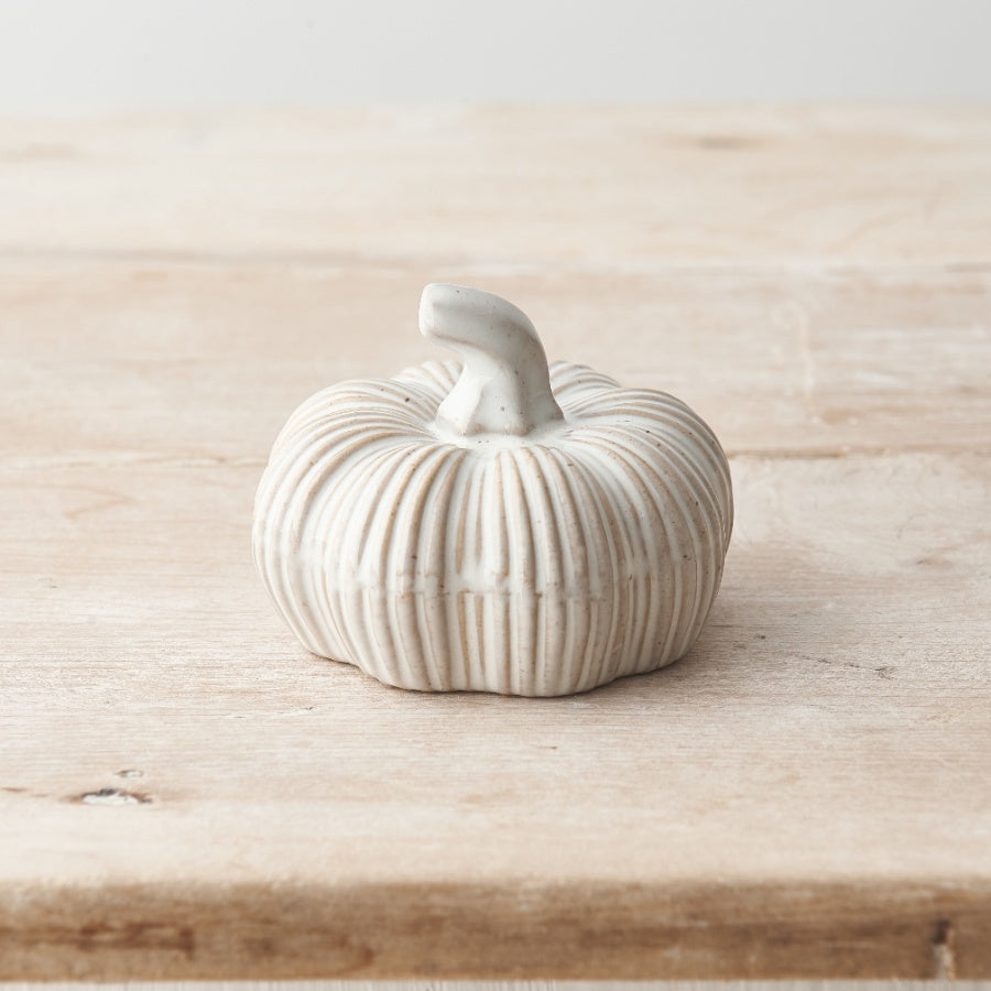 Ceramic Ribbed Pumpkin