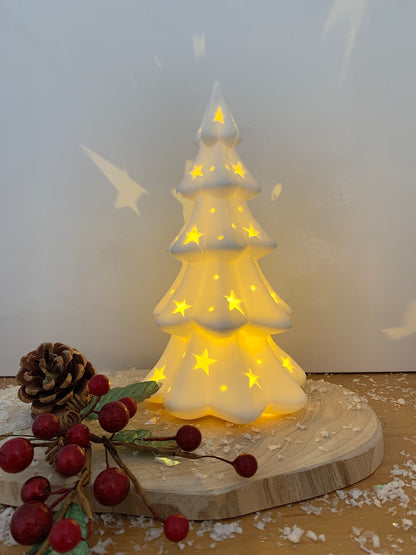 LED Christmas Tree with cutout stars