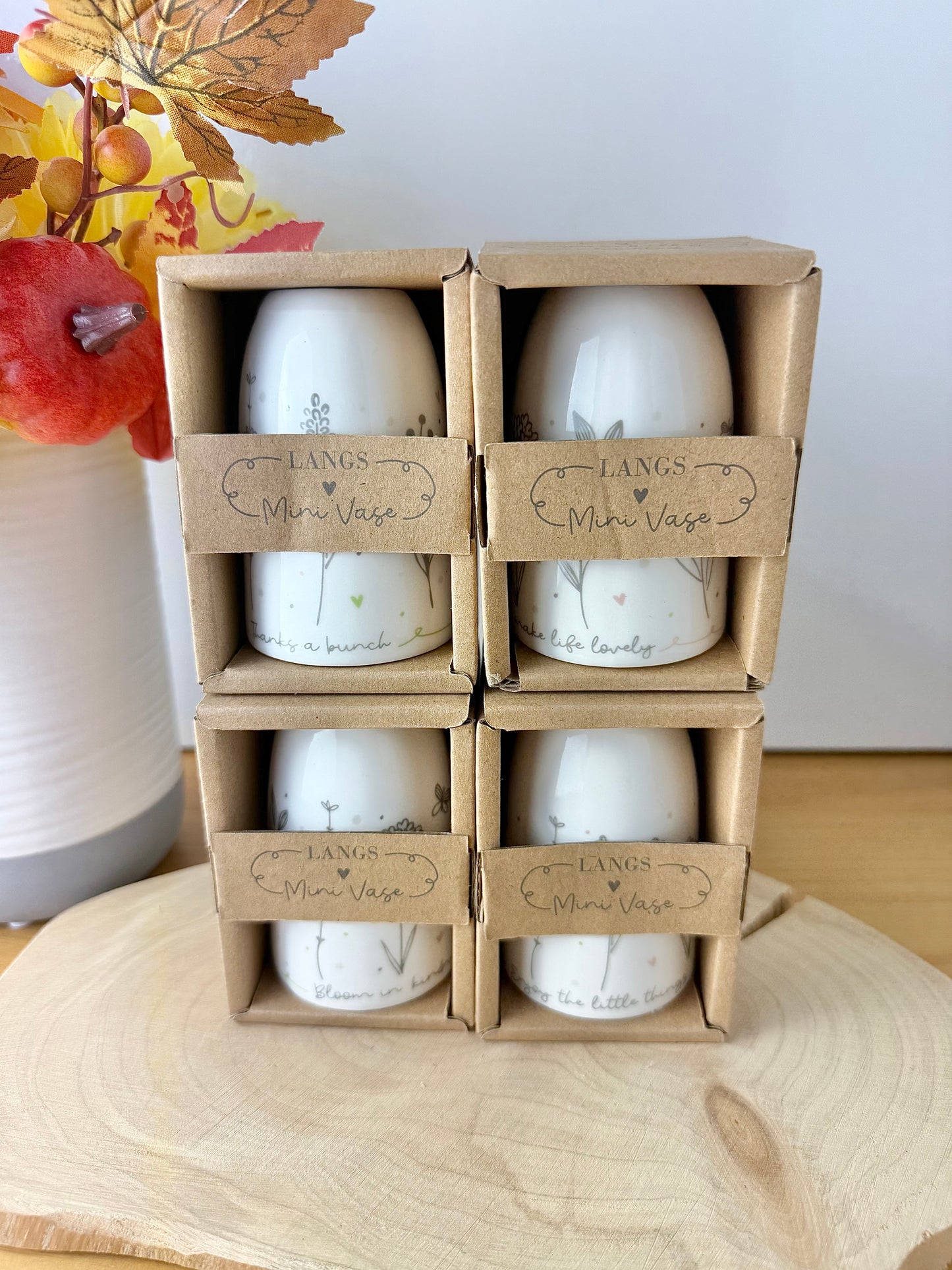 Gracefully Gifted Mini vase giftboxed - 4 designs