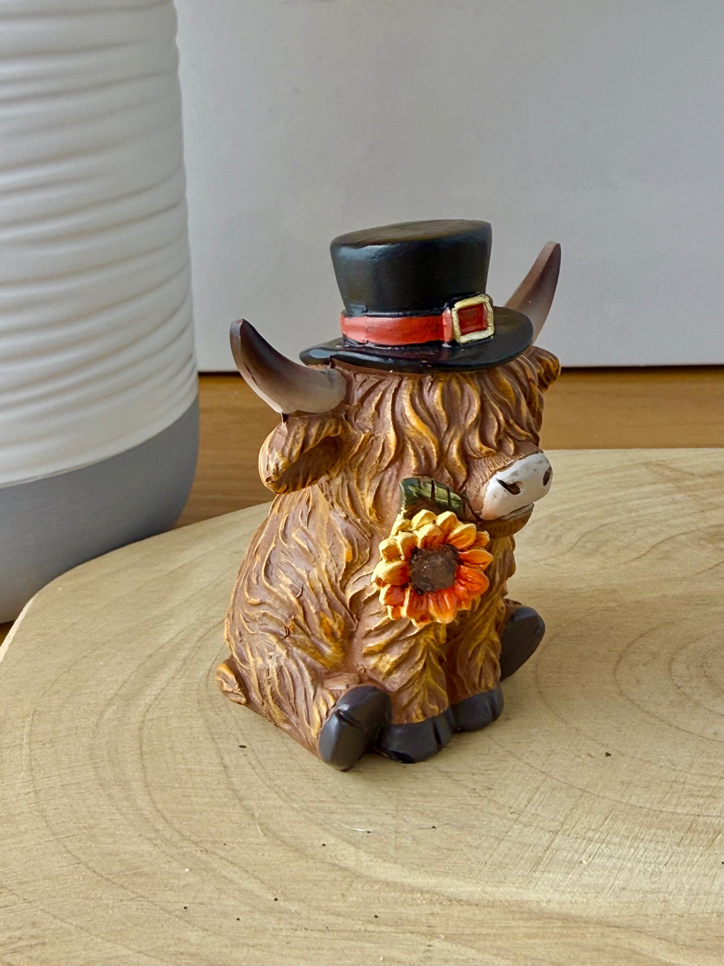 Highland Mini Cows - Pair of Autumn or Halloween Cows