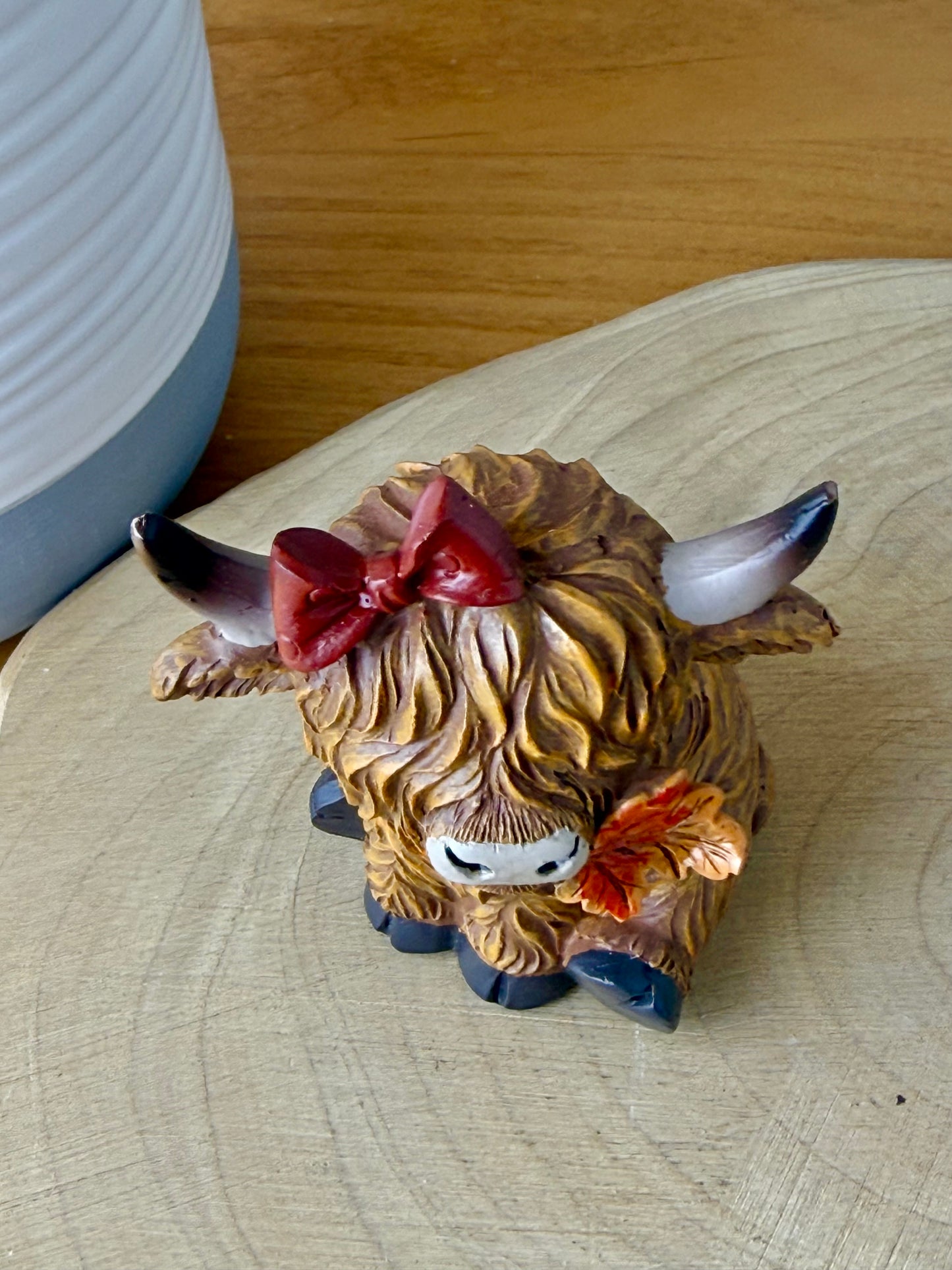 Highland Mini Cows - Pair of Autumn or Halloween Cows