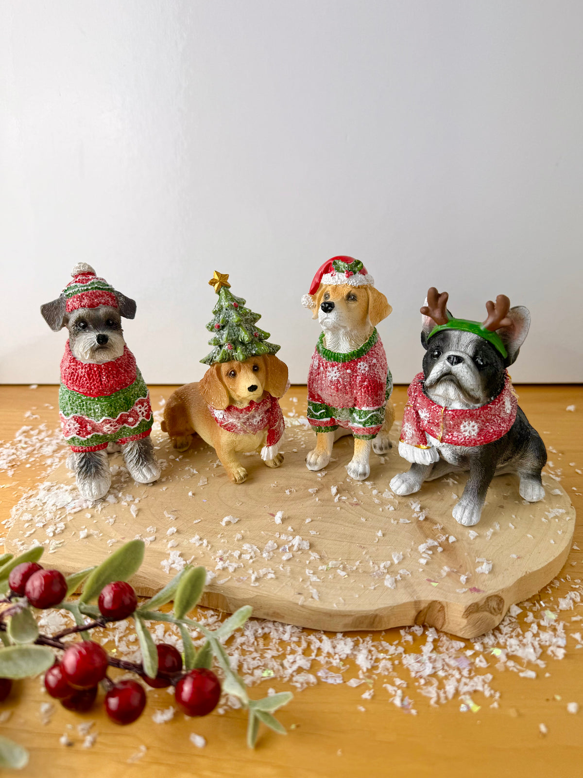 Santa Paws Festive Christmas Dog Ornaments - 4 designs
