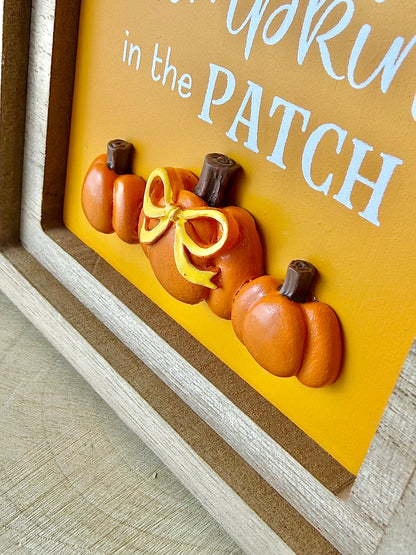 Autumn Wooden Home Plaque - My Favourite pumpkin in the Patch