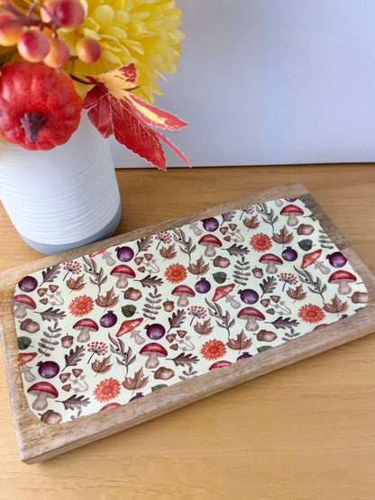 Wooden Autumnal Serving Tray
