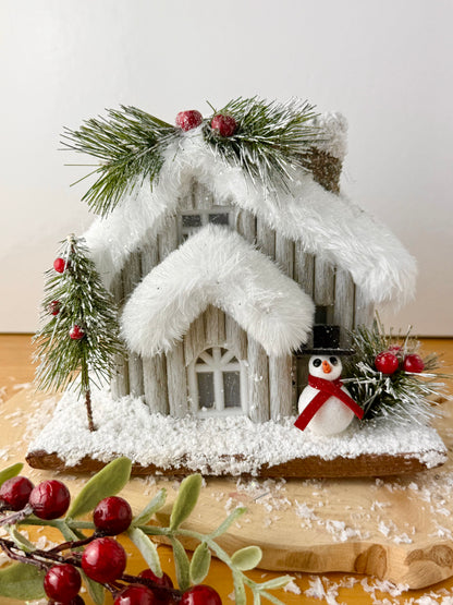 Alpine Light Up Log Cabin