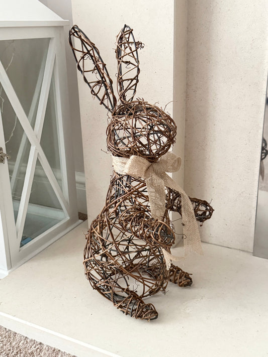 Rattan Standing Rabbit