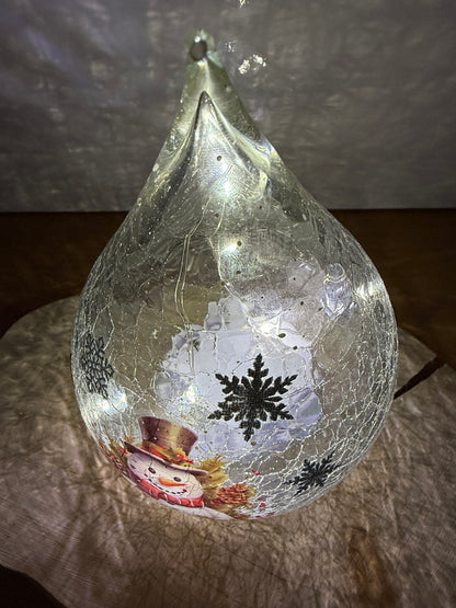 Light up Snowman Teardrop