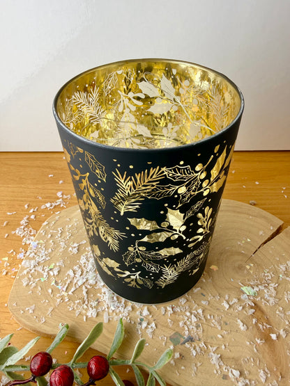 Glow Light Up Holly Lamp - Black & Gold, 2 sizes