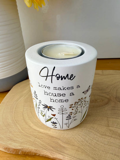 Flower Meadow Tealight Holder - Family or Home