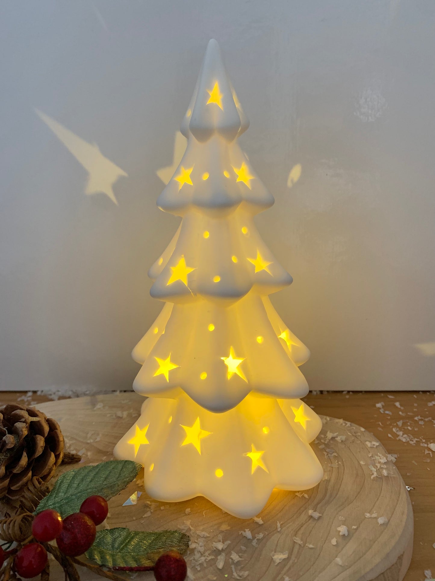 LED Christmas Tree with cutout stars