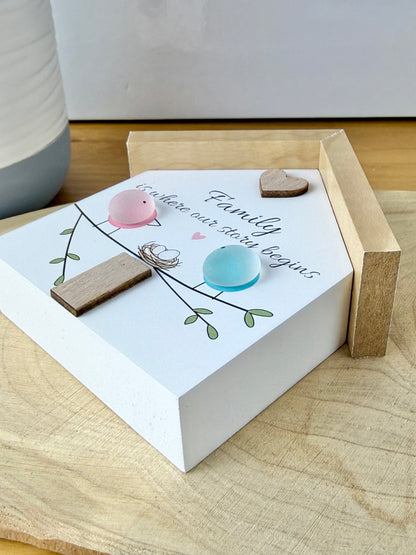Pebble Glass House - Family is where our story begins