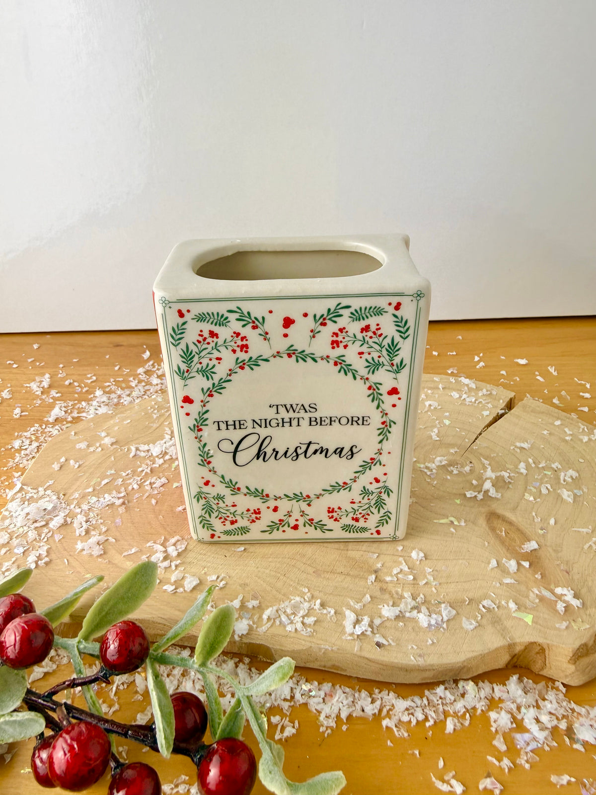 Book Vase - Twas the Night Before Christmas