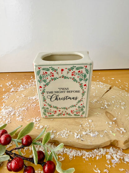 Book Vase - Twas the Night Before Christmas
