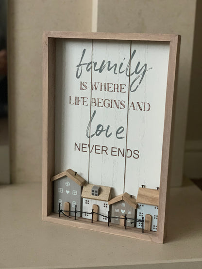 Family is where life begins sign (LAST ONE)