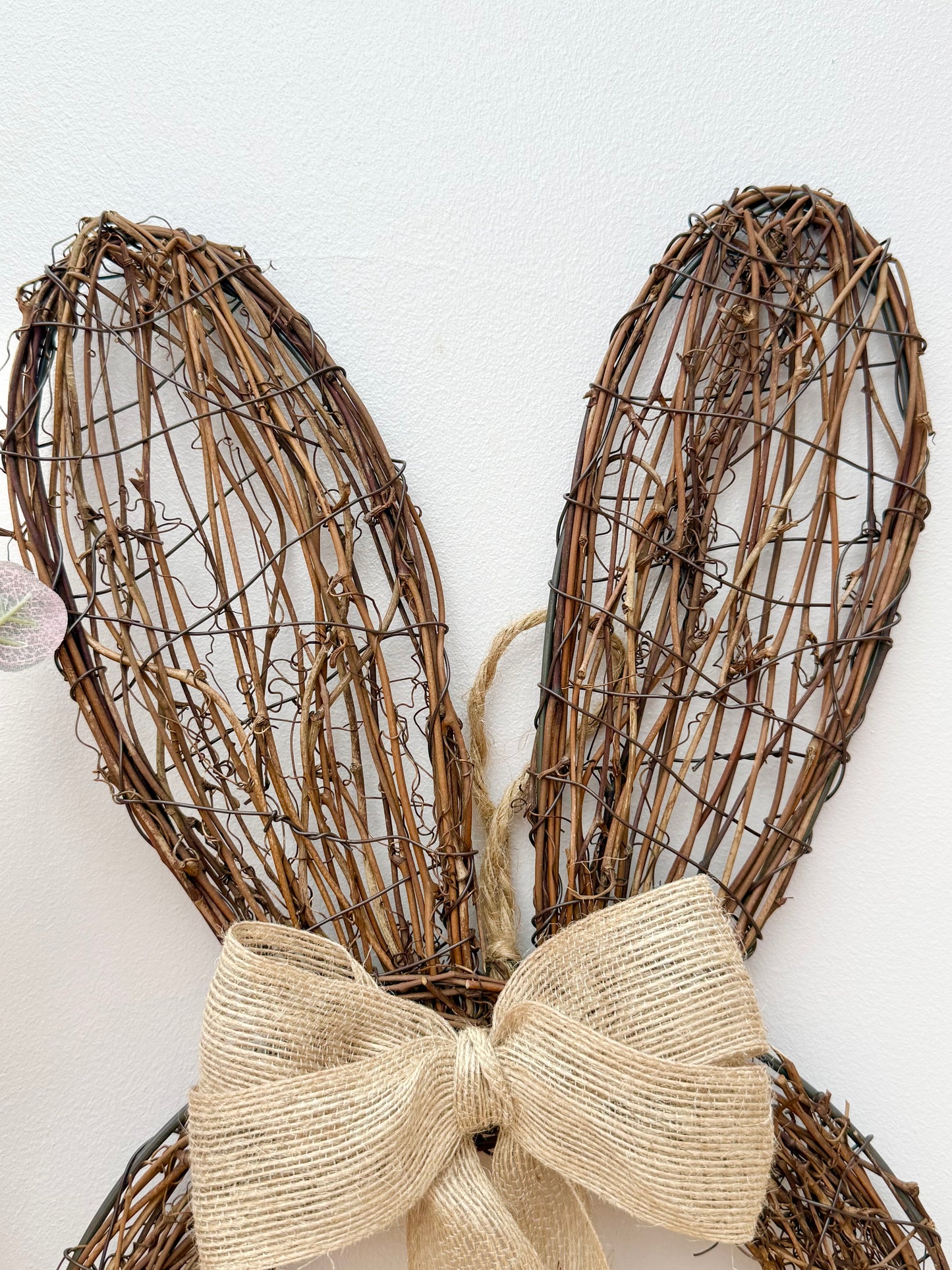 Rattan Bunny Wreath