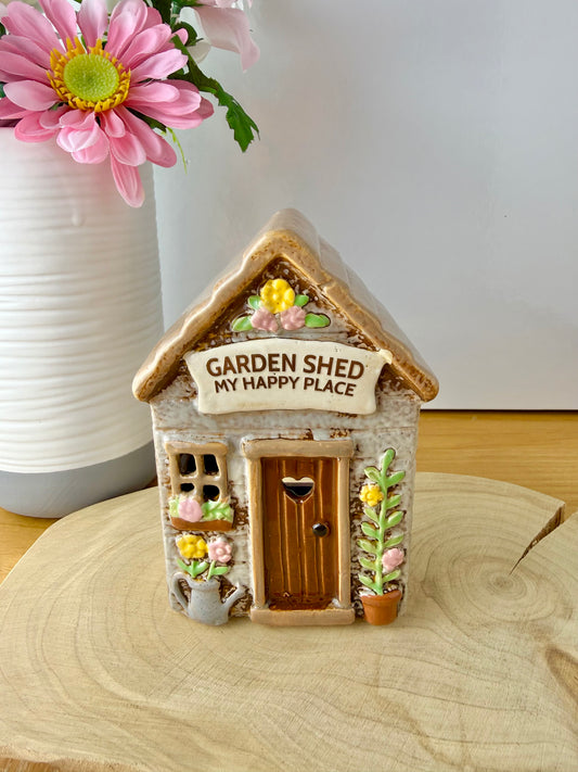 Village Pottery Garden Shed Tea Light Holder