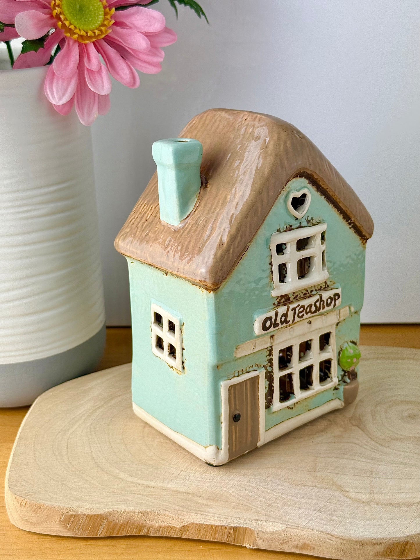 Village Pottery Old TeaShop Tea Light Holder