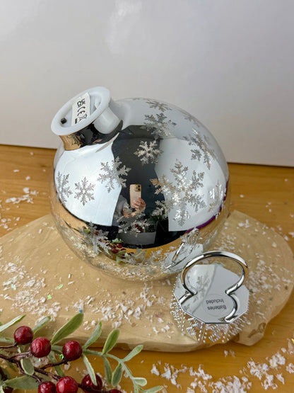 Christmas Light up Bauble - Silver