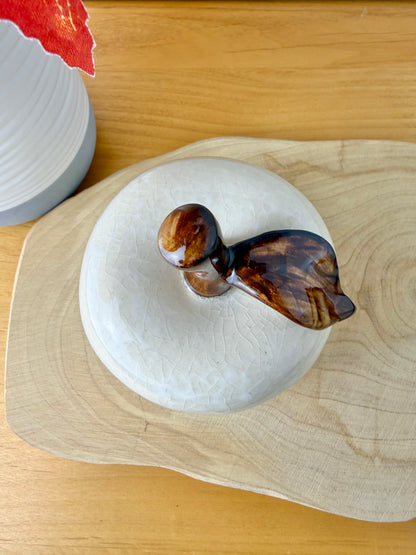 Ceramic Glazed Apple & Pear Ornaments