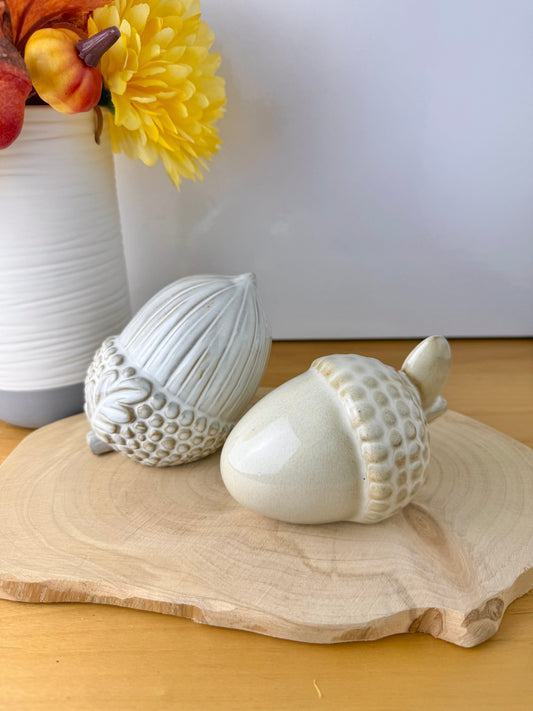 Ceramic Acorns - 2 designs