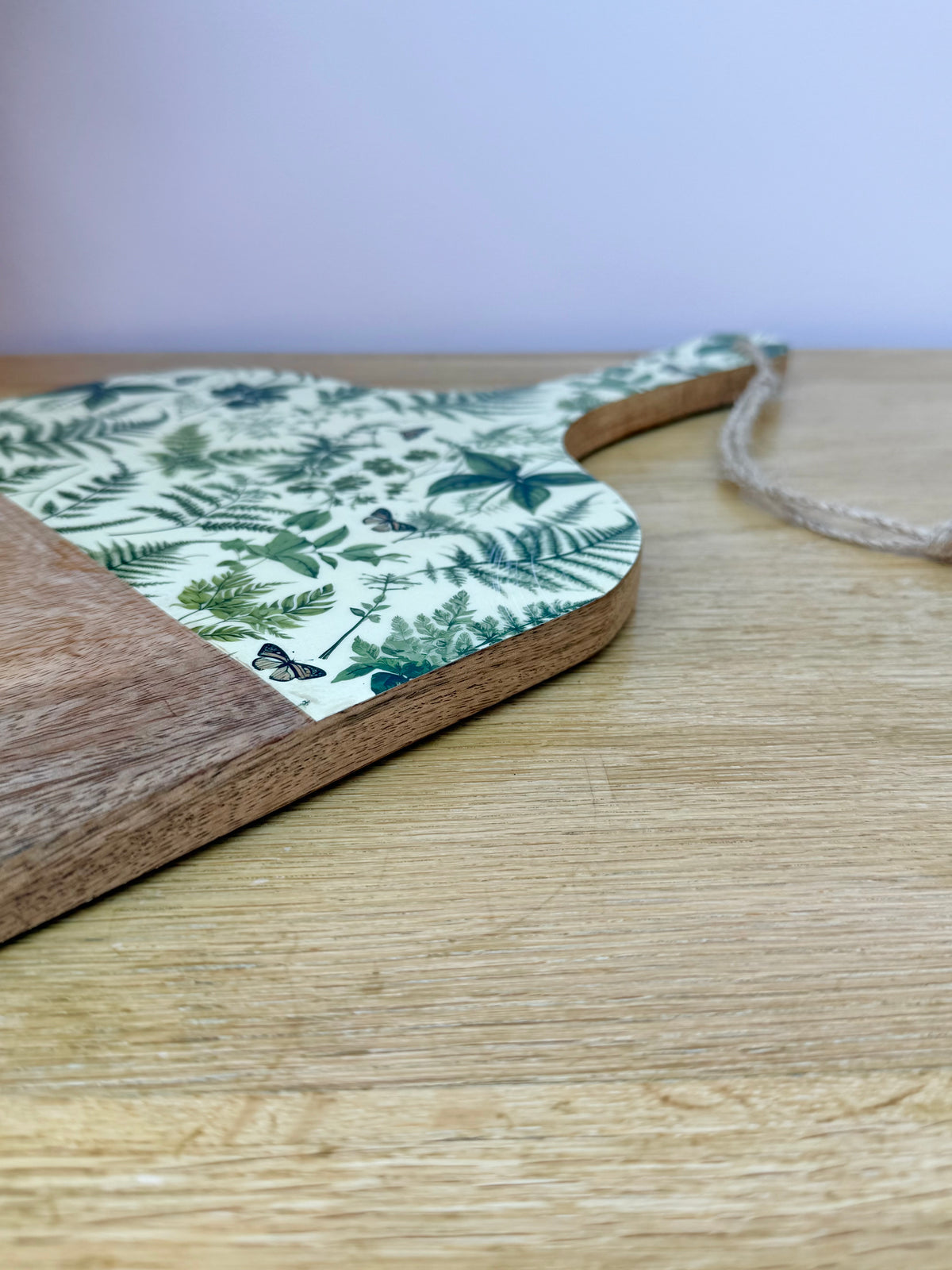 Wooden Fern Print Chopping Board