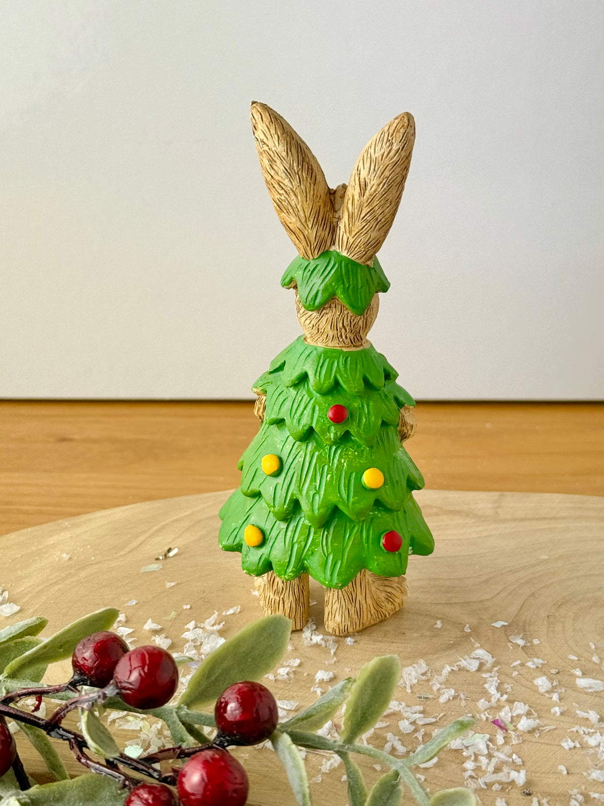 Jasper Rabbit in Christmas Tree Costume
