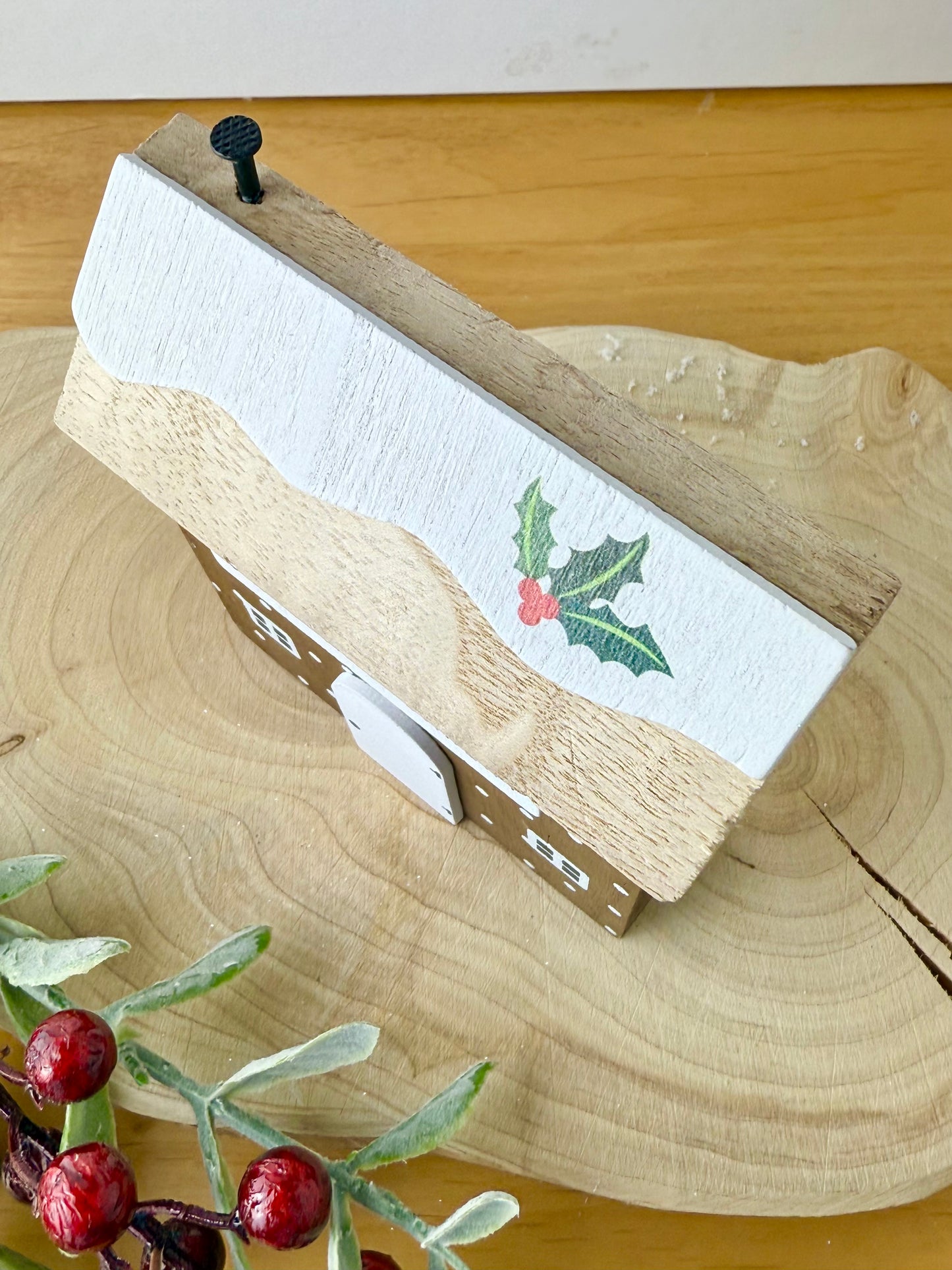 Christmas Pudding Wooden House