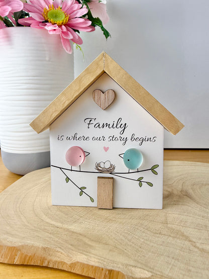 Pebble Glass House - Family is where our story begins
