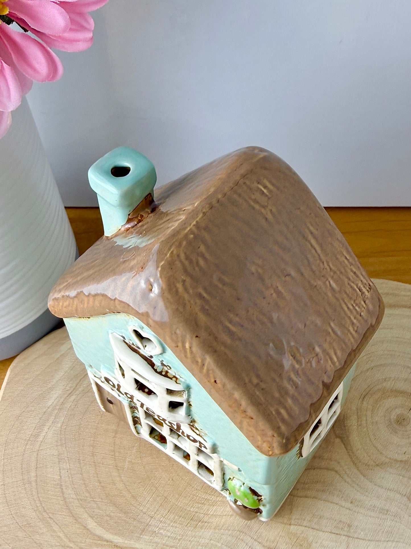 Village Pottery Old TeaShop Tea Light Holder