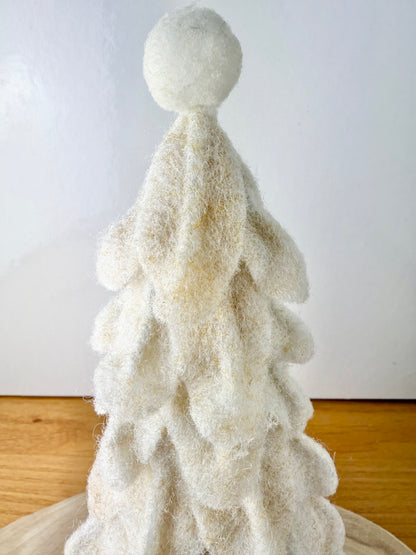 Felt Christmas Trees with pom poms - 2 colours