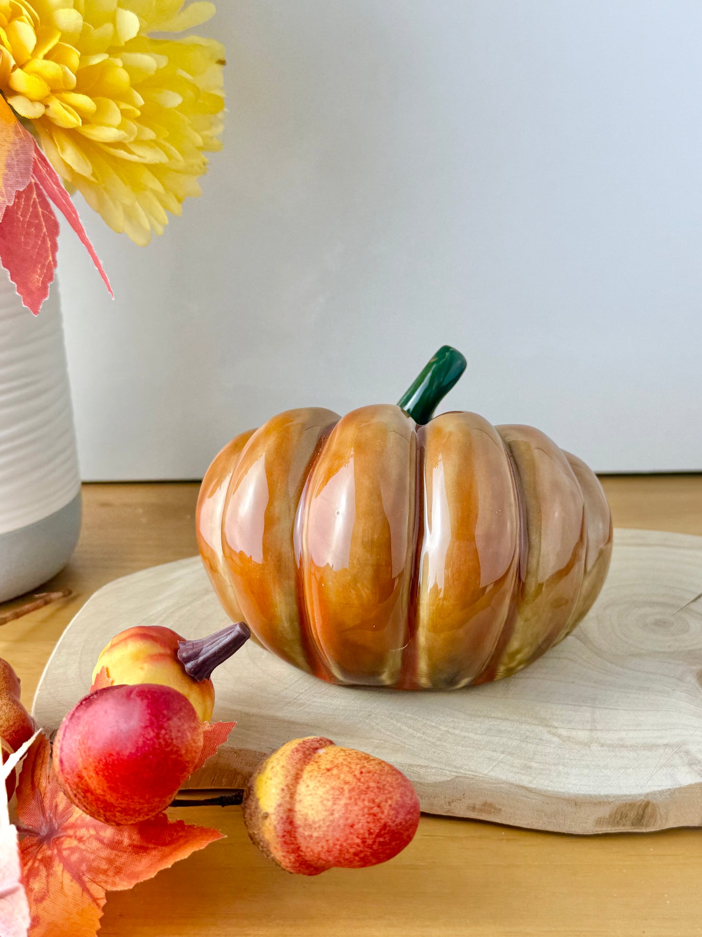 Orange slanted Pumpkins - 2 sizes