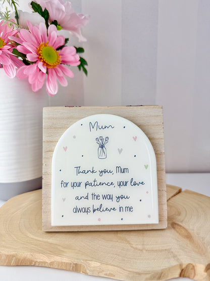 Gracefully Gifted - Wooden Sentiment Plaques - 6 designs