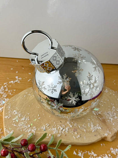 Christmas Light up Bauble - Silver