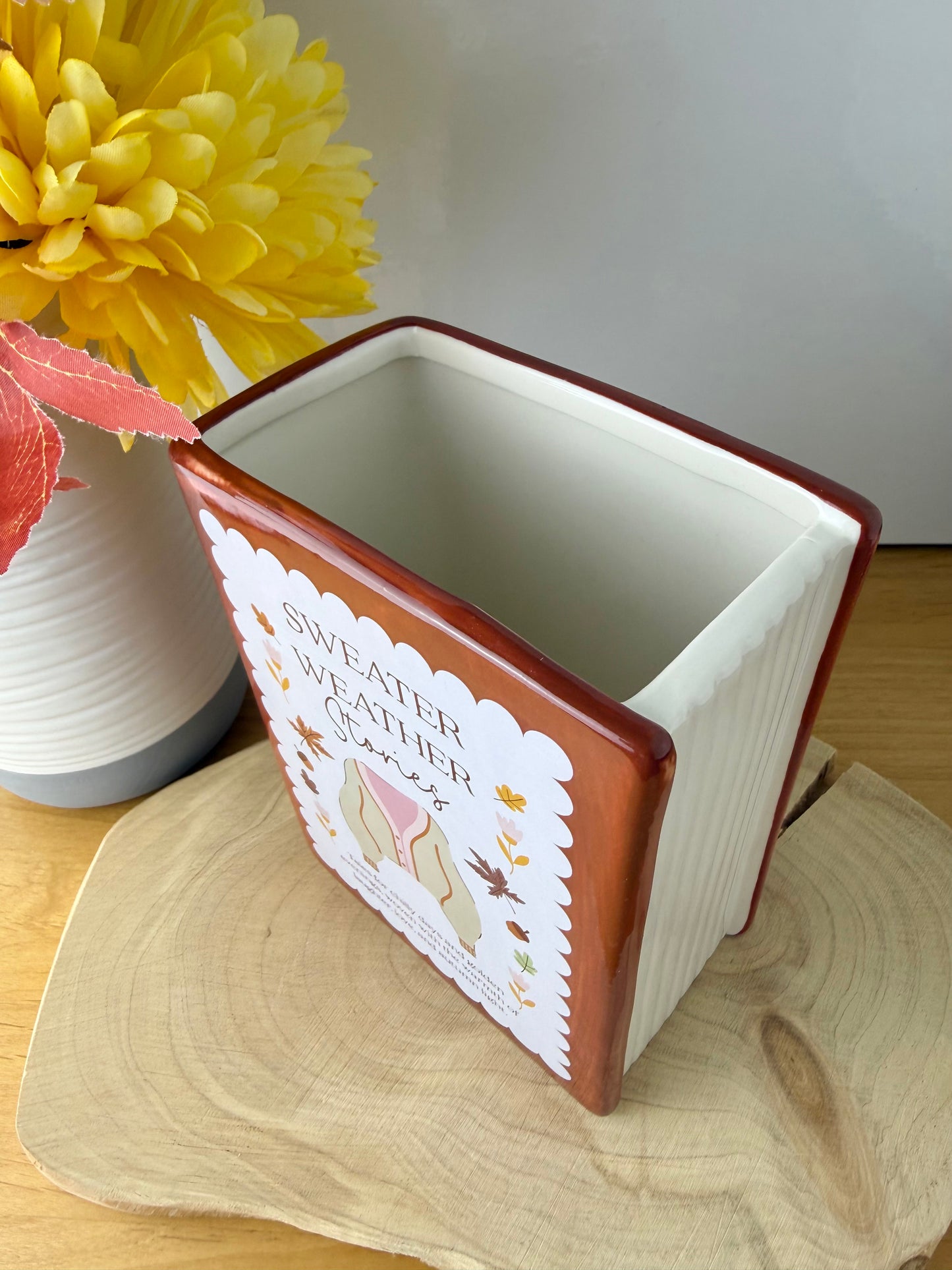 Cosy Chapter Decorative Vase - Sweater Weather Stories
