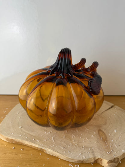 GlassAmber Pumpkin - large