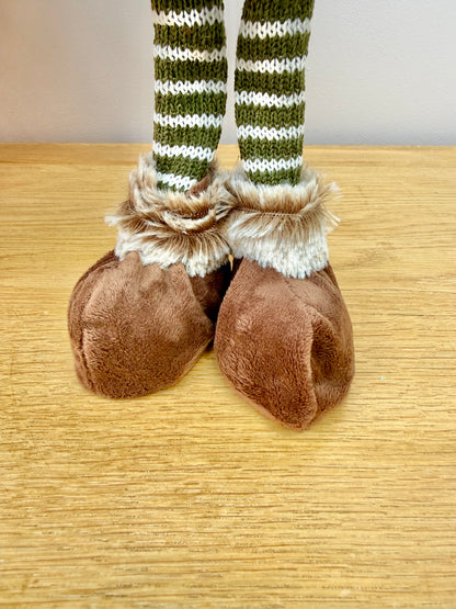 Christmas Fabric Mouse with Antlers - Standing or Sitting