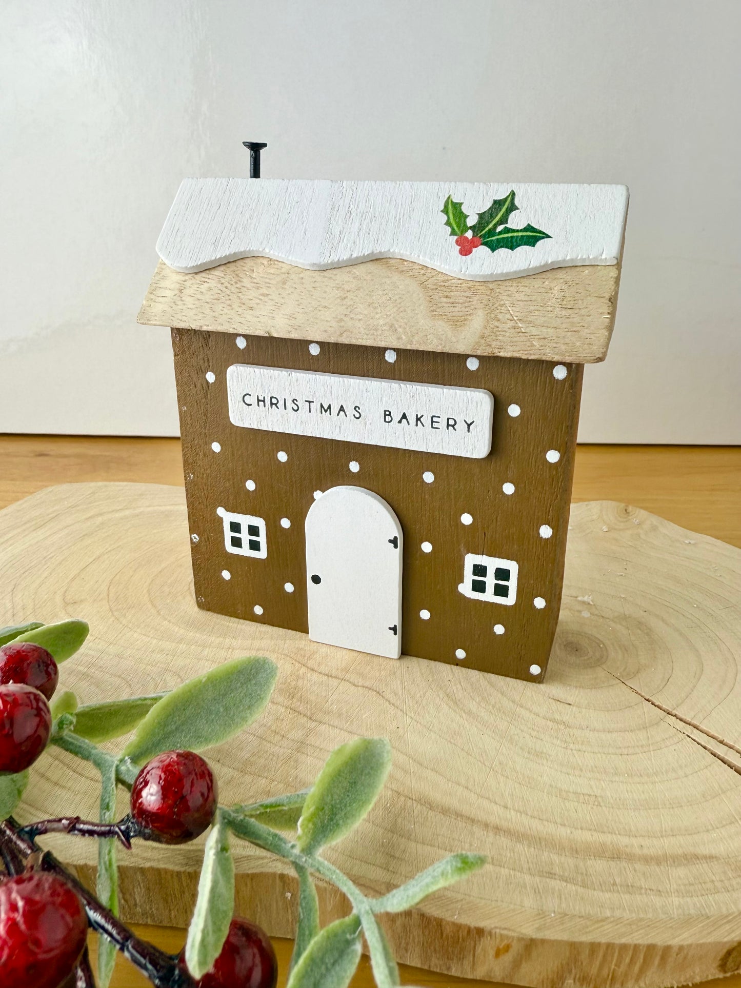 Christmas Pudding Wooden House