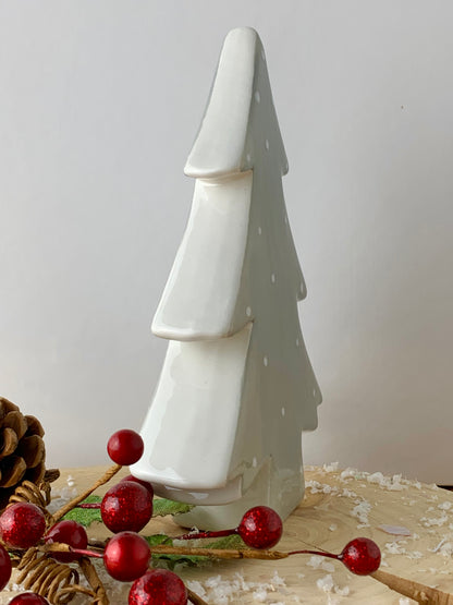 Grey Polka Dot Christmas Tree