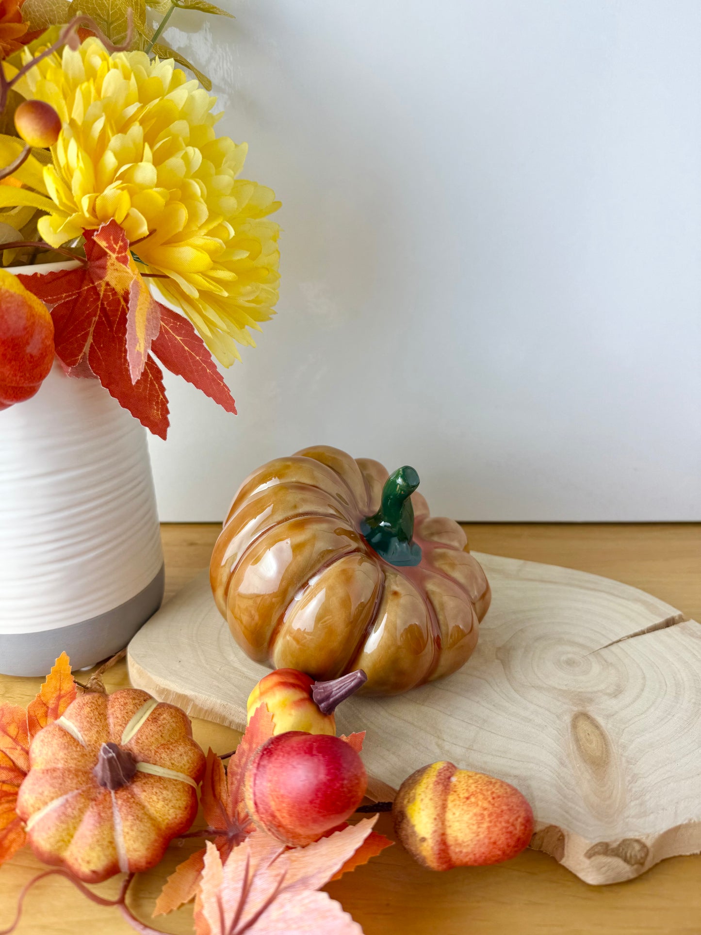 Orange slanted Pumpkins - 2 sizes