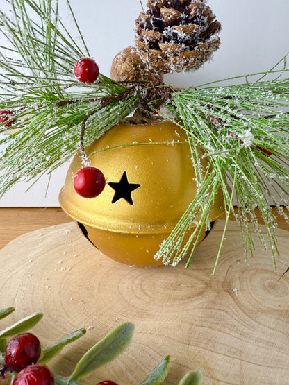 Metal Gold Christmas Bell