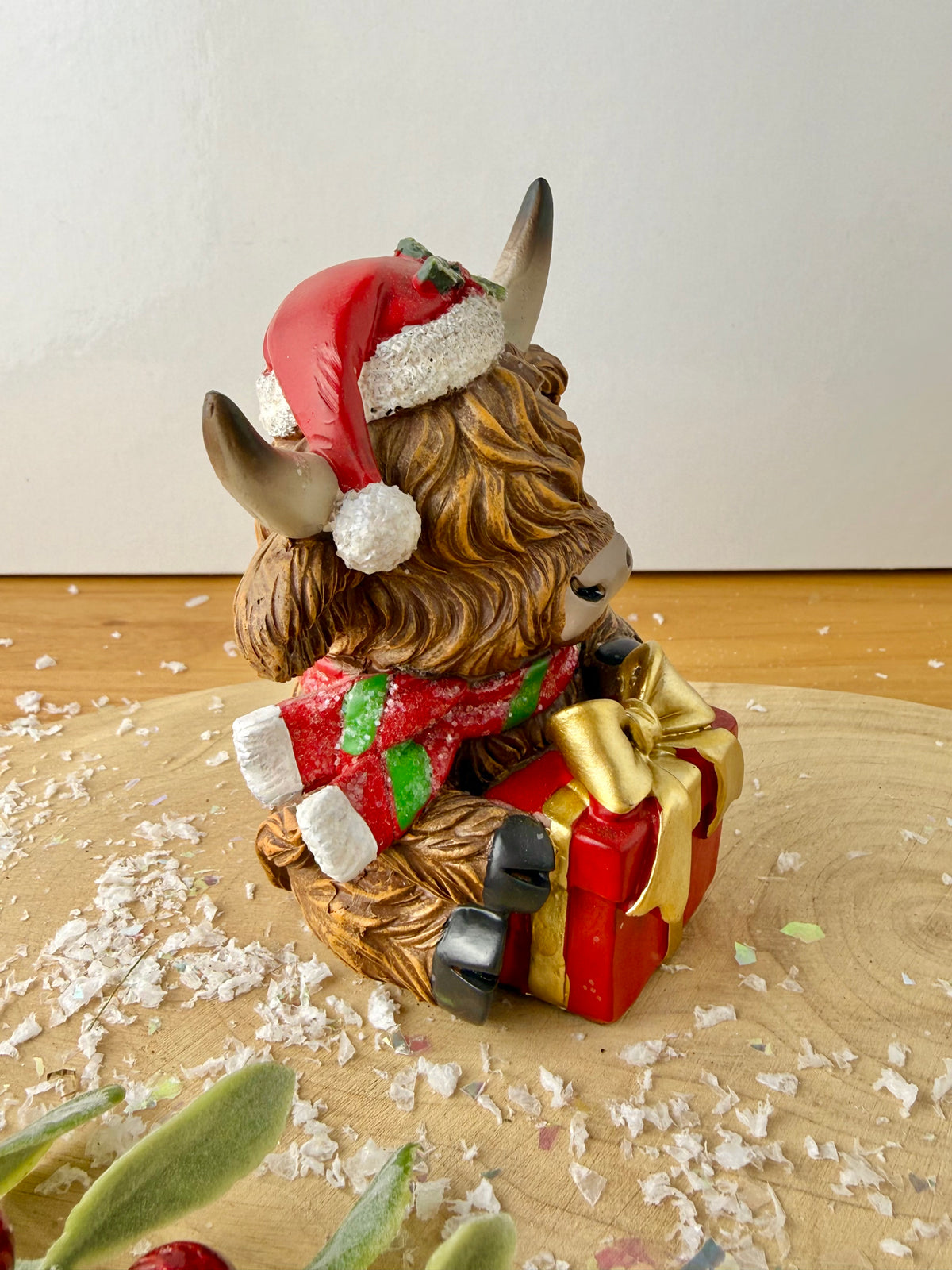 Highland Cows - Holding Christmas Tree or Present