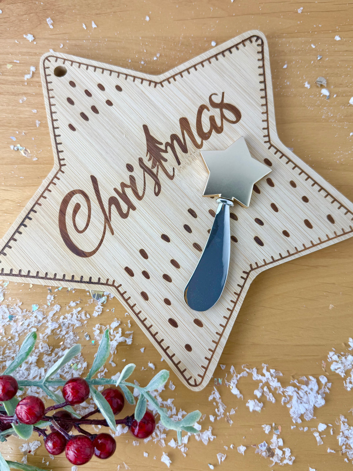 Christmas Star Cheese Board