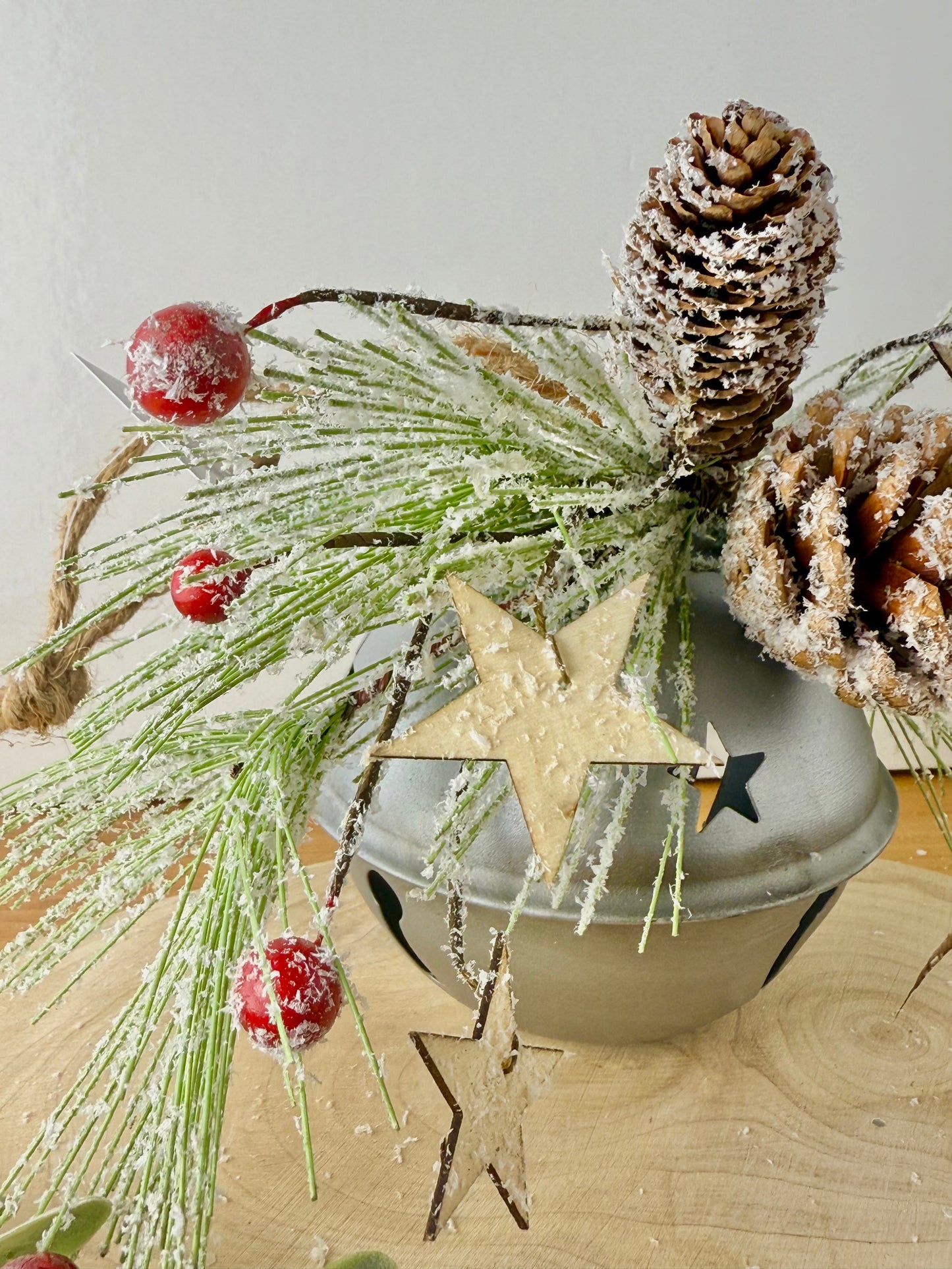 Metal Silver Christmas Bell