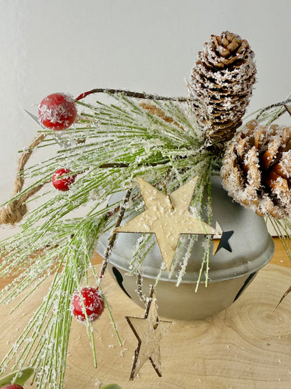 Metal Silver Christmas Bell