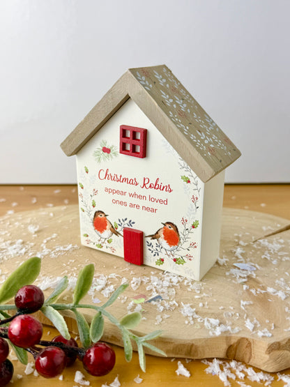 Winter Robins House Plaque