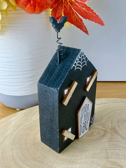 Pair of Wooden Halloween Houses